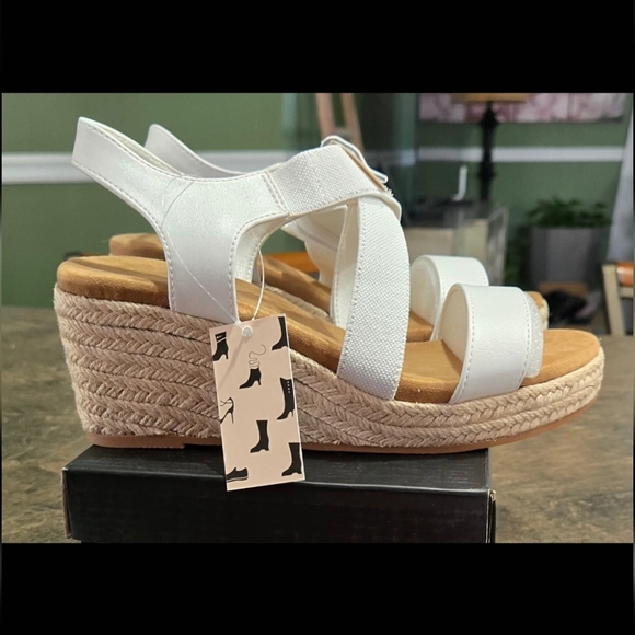 MYSOFT Shoes - MYSOFT Women's Platform Espadrille Wedge Sandals #793